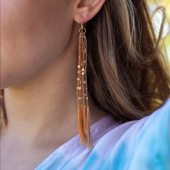 By Olia Design Jewelry - Handmade Silk Earrings